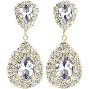 Wedding Non Piercing Rhinestone Star Clip on Earring Cartilage Jewelry Gift